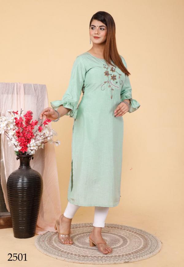 Stylishta Shalvi Soft Silk Designer Exclusive Kurti Collection